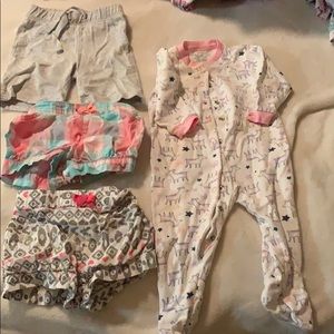 Shorts 3 pairs and 1 sleeper.